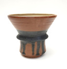 Vintage studio pottery trumpet shaped vase - Perkins