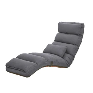 Relaxliege Maribel Velvet Grau Liegesessel HTI-Living - Bild 1 von 2