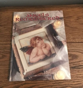 Counted Cross Stitch Vintage Book Angels Remembered Hardcover Leisure Arts 1996 - Picture 1 of 7