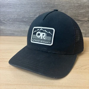 Outdoor Research Hat Cap Snap Back Black Trucker Outdoors Adjustable - Picture 1 of 10