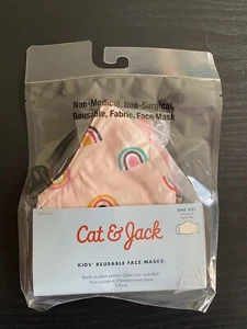 Box Of 48 Cat & Jack Reusable Kids Mask Girls - One SIZE 2 Colors Per Pack - Picture 1 of 5