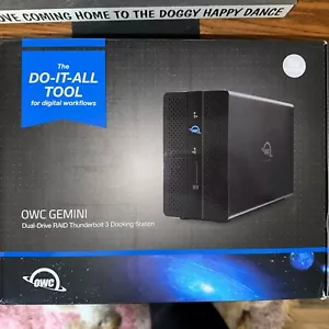 OWC Gemini -- two bay RAID and Thunderbolt 3 dock - no drives - Picture 1 of 5