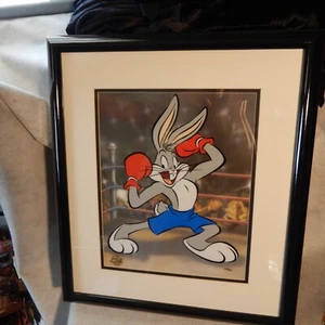 Arte enmarcado grande Warner Bros BUGS BUNNY Loony Tunes edición limitada SERICEL - Imagen 1 de 10