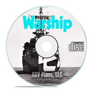 Profile Publications, Warships of WWI WWII, 40 Vintage Ship Magazines DVD - Picture 1 of 1