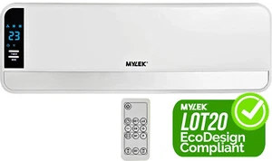 Mylek Electric Over Door Warm Air Curtain Fan Heater Led Digital Remote Control - Picture 1 of 14