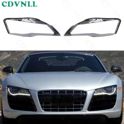 Par de cubiertas de lente de faros para Audi R8 2008-2015 Foto 1 de 4