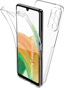 COVER 360 Per SAMSUNG GALAXY A14 CUSTODIA FRONTE RETRO TRASPARENTE SILICONE TPU - Zdjęcie 1 z 11