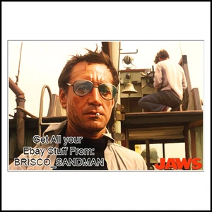 Kühlschrank Spaß Kühlschrankmagnet JAWS MOVIE COLOR ART V:C "CHIEF BRODY" 70er Retro - Bild 1 von 7