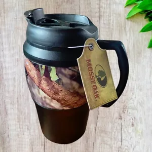 Camuflaje vaso Mossy Oak 25 oz. Camuflaje de tapa giratoria negra a prueba de derrames - Imagen 1 de 1