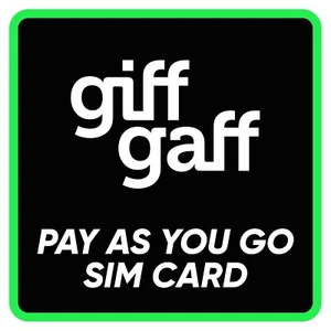 GIFF GAFF PAY AS YOU GO SIM CARD £20.00 | 100GB Data - ULTD Mins - ULTD Texts - Picture 1 of 3