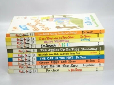 Lot of 10 Dr. Seuss I Can Read It All By Myself, Bright And Early Books One Fish - Image 1 of 4