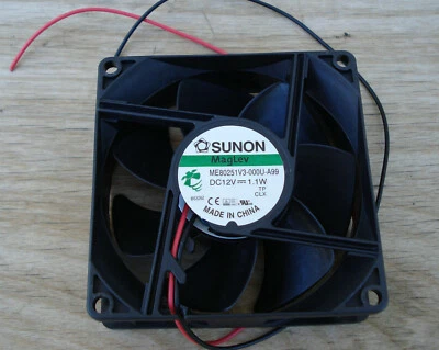 new SUNON ME80251V3-000U-A99 12V DC Brushless Tubaxial Fan MagLev 80mm x80x 25mm - Image 1 of 2