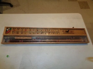 VINTAGE 7 piece NFT SPLIT BAMBOO FLY, CASTING FISHING ROD KIT TOKYO, Japan - Picture 1 of 8