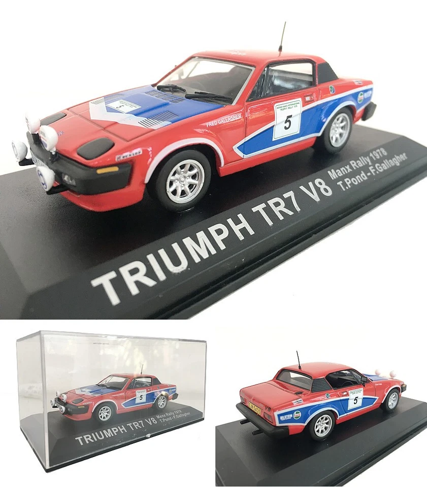IXO 1:43 TRIUMPH TR7 V8 MANX RALLY  1978 #5 T. POND/F. GALLAGHER - Immagine 1 di 1