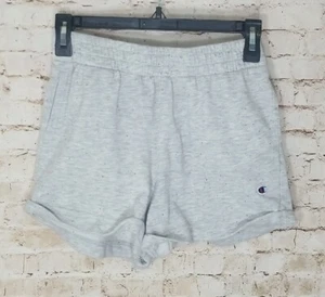Champion Girls Size XL Sweat Shorts Gray Colored Specks Pockets - Picture 1 of 8
