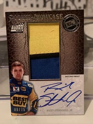 RICKY STENHOUSE 2013 Rookie Showcase Autograph Patch Rare #9/75 Daytona 500 - Image 1 of 2