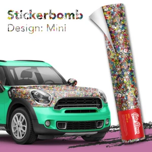 Stickerbomb Folia samochodowa Car-Wrapping Logo i marki, mini-mix matowy i błyszczący - Zdjęcie 1 z 8