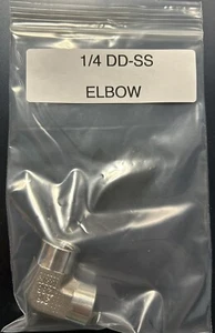 1/4 DD-SS New Parker Tube Fitting 1/4” Elbow DD-SS Stainless Steel USA - Picture 1 of 1