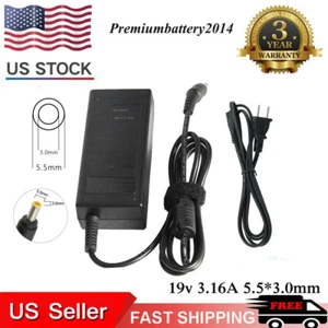 60W POWER AC ADAPTER LAPTOP CHARGER FOR SAMSUNG QX411 RV510 NP-QX411 RV511 RC410 - Picture 1 of 12