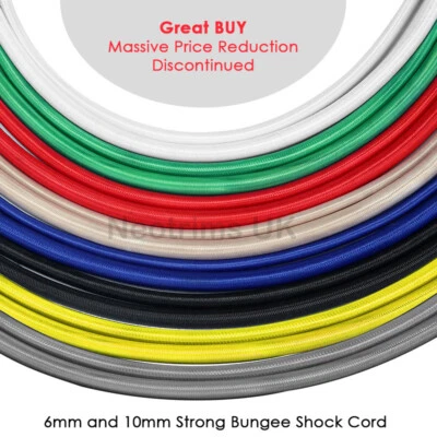 Cordon élastique de choc Corde élastique,6mm 10mm Épais,Haute résistance,Neotrim - Photo 1/3