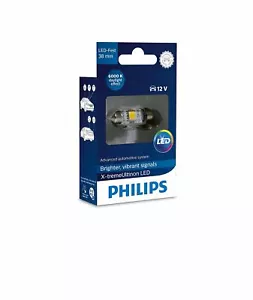 PHILIPS C5W X-tremeUltinon 12V 1W SV8.5 38mm LED 6000K Luce interiore Twin - Picture 1 of 1