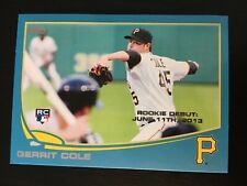 GERRIT COLE 2013 TOPPS BLUE ROOKIE BASEBALL CARD #US265 - PITTSBURGH PIRATES