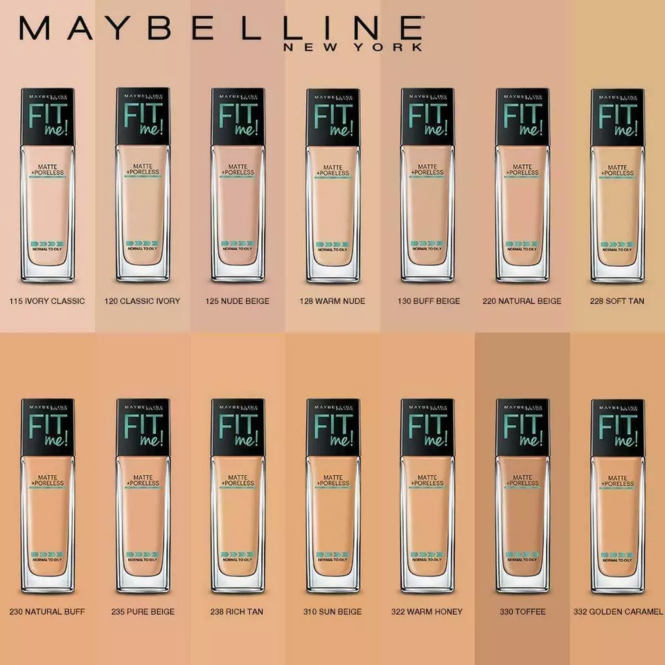 Maybelline Matte + Poreless Fit Me! Liquid Foundation CHOOSE YOUR SHADE - Image 1 of 1