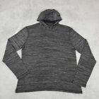 John Varvatos Sweatshirt Mens Extra Large Pullover Hoodie Black Gray Star USA
