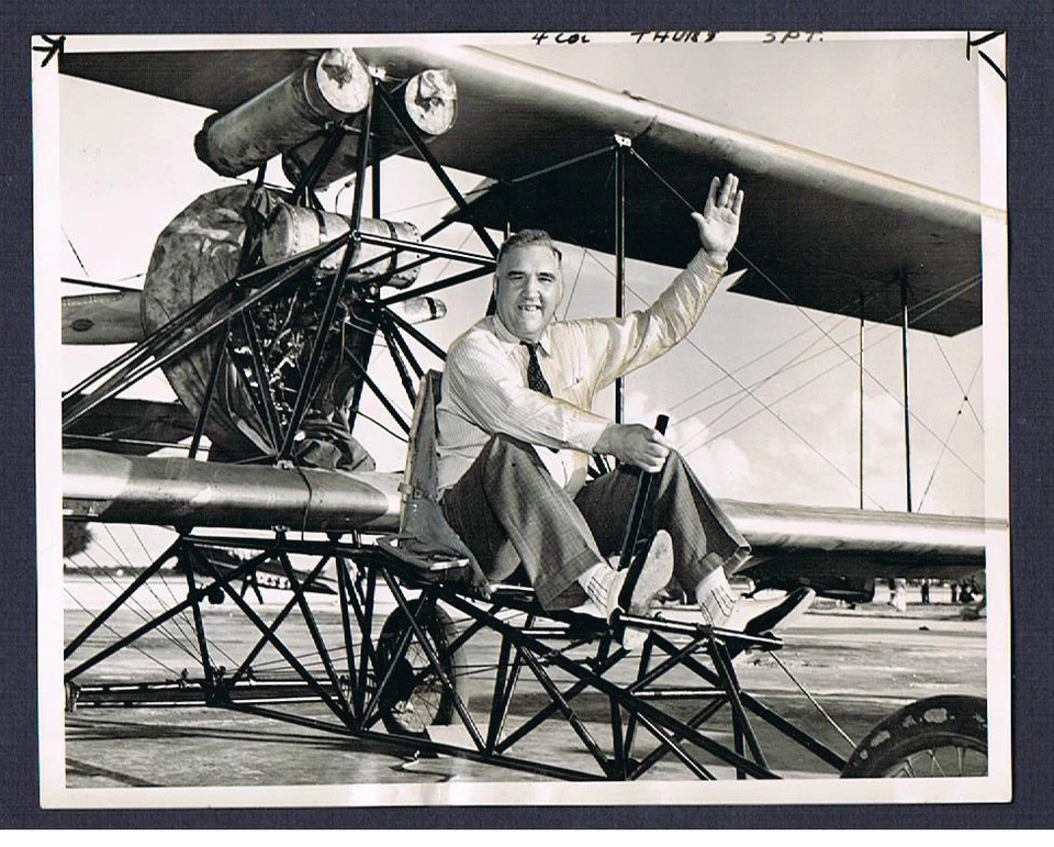 RARO Jess Willard Boxeo Alambre Foto Boxeador Avión Volador Jack Dempsey Campeón  Foto 1 de 1