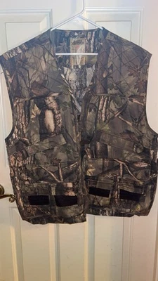 Master Sportsman Camo Hunting Vest Multiple Pockets Front Zip & Zip Back Size 2X - Image 1 of 4