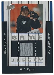 2008 Upper Deck 1997 UD Game Jersey #97-BR B.J. Ryan Toronto Blue Jays - Picture 1 of 2