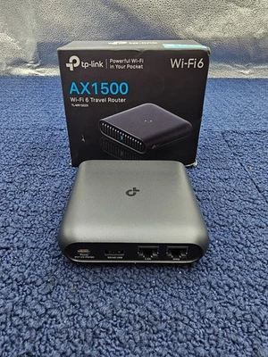 TP-Link AX1500 Ultra-Portable Wi-Fi 6 Travel Router Black - Image 1 of 4