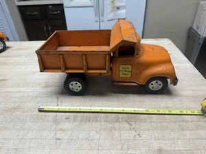 TONKA ORANGE STATE HI-WAY DEPt KIPPER HEBELWIRKUNG STAHLSPIELZEUG - Bild 1 von 9