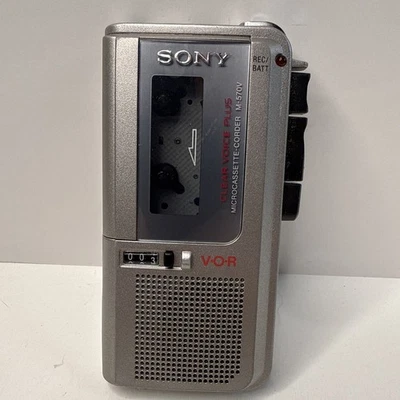 Sony M-570V Microcassette-Grabadora de Voz ANTES Voz Transparente Plus-Funcionando Foto 1 de 4