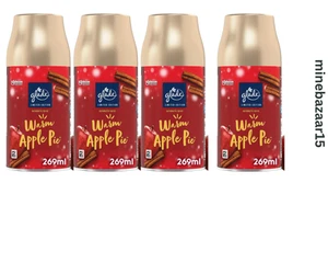 Glade Automatic Air Freshener Refills, Spray Warm Apple Pie Pack of 4 (4x269ml ) - Picture 1 of 7
