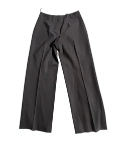 Pantalones Talbots Pierna Recta Negros Mezcla Lana Italiana Forrados Plisados Delanteros Talla 6 - Imagen 1 de 8