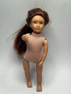 Our Generation Doll Dark Red Hair Green Eyes No Clothes - Picture 1 of 5