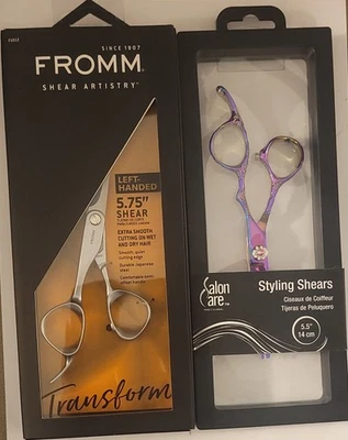 NUEVAS tijeras selladas FROMM Transform 5,75" para el cuidado del salón 5,5" arco iris Foto 1 de 4