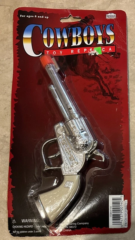 Pistola de juguete de carga lateral de acero fundido a presión Cowboy Western NUEVA embalaje al por menor Foto 1 de 2