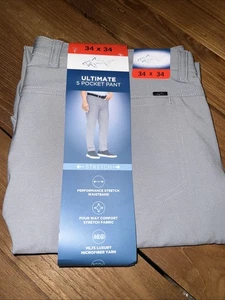 Greg Norman Herren Luxus Mikrofaser Ultimate 5-Pocket Hose, Grau, Größe 34X34 - Bild 1 von 7