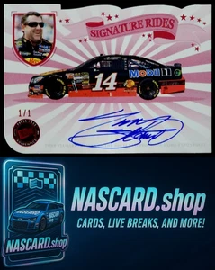 2013 Press Pass Fanfare #SR-TS Tony Stewart Signature Rides Autographs Red #1/1 - Picture 1 of 2