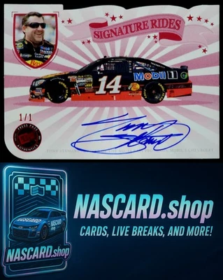 2013 Press Pass Fanfare #SR-TS Tony Stewart Signature Rides Autographs Red #1/1 - Image 1 of 2