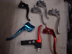 ASSORTED BMX BRAKE LEVERS ( MISSING CLAMPS ) - Picture 1 of 8