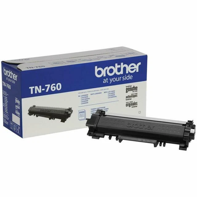 Brother TN-760 Replacement Toner Cartridge - Black