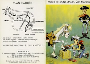 MORRIS LUCKY LUKE INVITATION EXPOSITION MUSÉE DE SAINT-MAUR 1994 - Picture 1 of 2