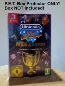 P.E.T. Plastic Box Protector / Display Case for Nintendo NES World Championships - Picture 1 of 3