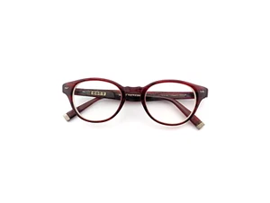 John Varvatos Eyeglasses, Frames Only, 48-21-145, Chianti, Plastic, Round - Picture 1 of 16