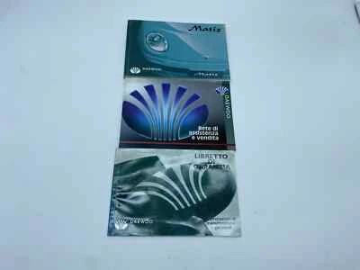 LIBRETTO USO E MANUTENZIONE DAEWOO MATIZ 2000 ITALIANO ORIGINALE - Immagine 1 di 4