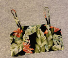 Women?S Miss Avenue Floral Multicolor Zip Crop Top Sz Small Adjustable Staps