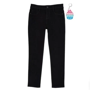 Member's Mark Denim Jeans Girls 14/16 Black Mid Rise Skinny Stretch Bonus Pop it - Picture 1 of 11